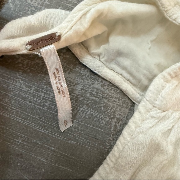 FREE PEOPLE White Embroidered Emma Austin Mini Swing Dress - Picture 7 of 7